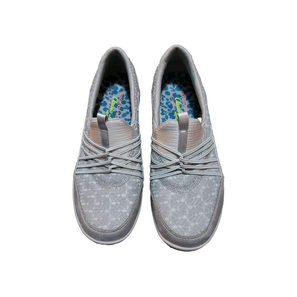 Skechers Shoes Womens 6.5‎ Empress Gray Walking Slip On Loafers Sneakers 23120 - Picture 2 of 8